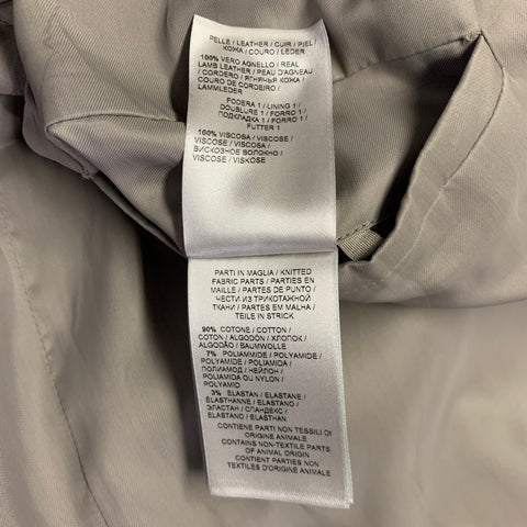 BOTTEGA VENETA Size 42 Grey Suede Zip Up Jacket
