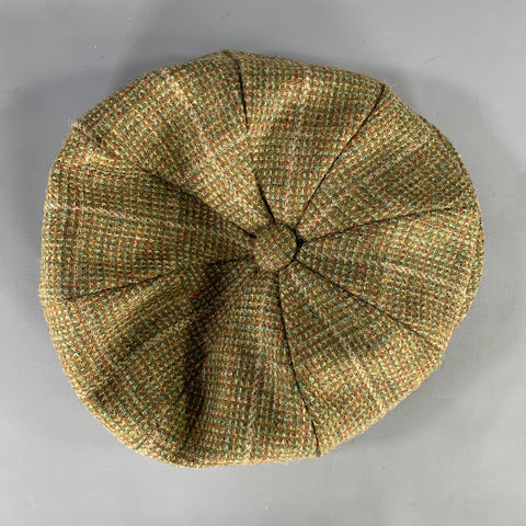 SKYE WEAVERS Size XL Green Brown Woven Virgin Wool Hats