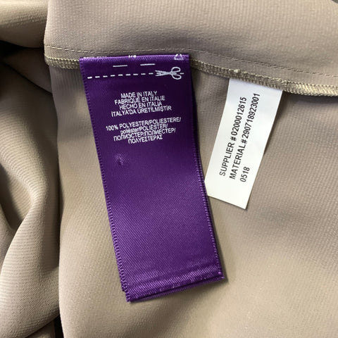 RALPH LAUREN Size 6 Silver Polyester Metallic Tunic Dress
