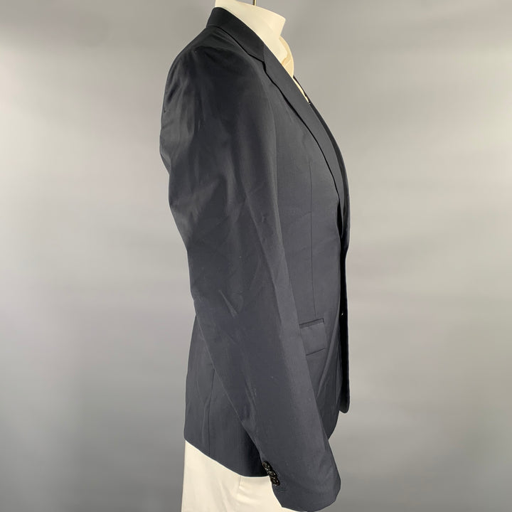 MAISON MARGIELA Size 42 Navy Wool Notch Lapel Sport Coat