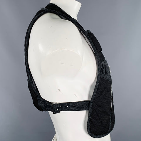 COMME des GARCONS SHIRT Size L Grey Charcoal Polyester Utility Vest