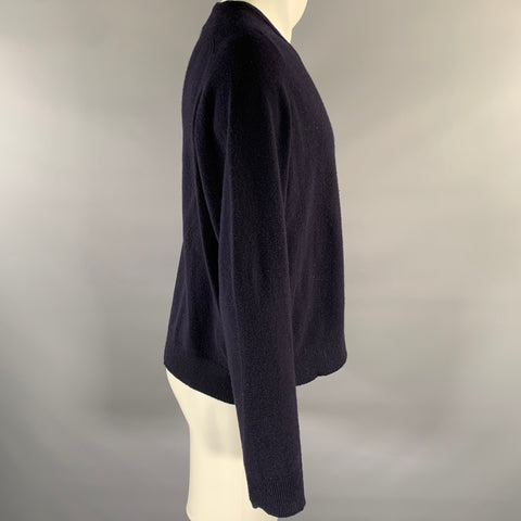 RRL by RALPH LAUREN Size L Navy Knitted Wool Cashmere V-Neck Pullover