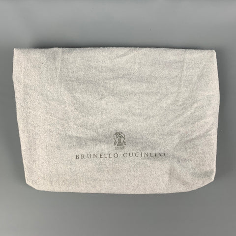 BRUNELLO CUCINELLI Mochila Monili de piel de zorro marrón gris