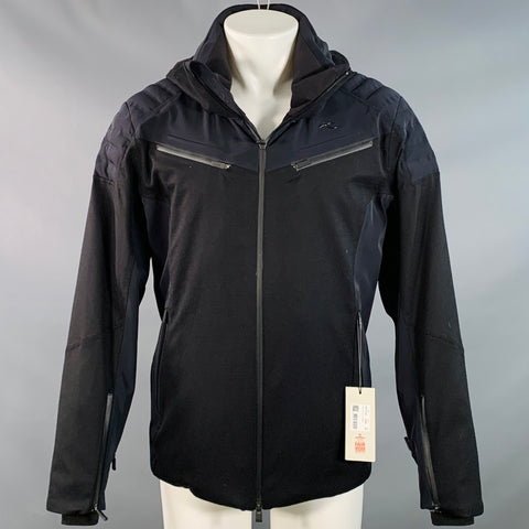 KJUS Size M Formula SE Black Polyamide Blend Hooded Ski Jacket