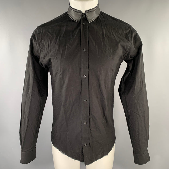 IRO Size S Black Cotton Long Sleeve Shirt