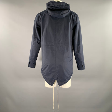 BARNEY COOLS Size M Navy Cotton Blend Windbreaker Jacket