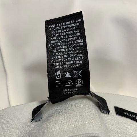 LAFAYETTE 148 Taille 8 Pantalon coupe décontractée en polyamide blanc