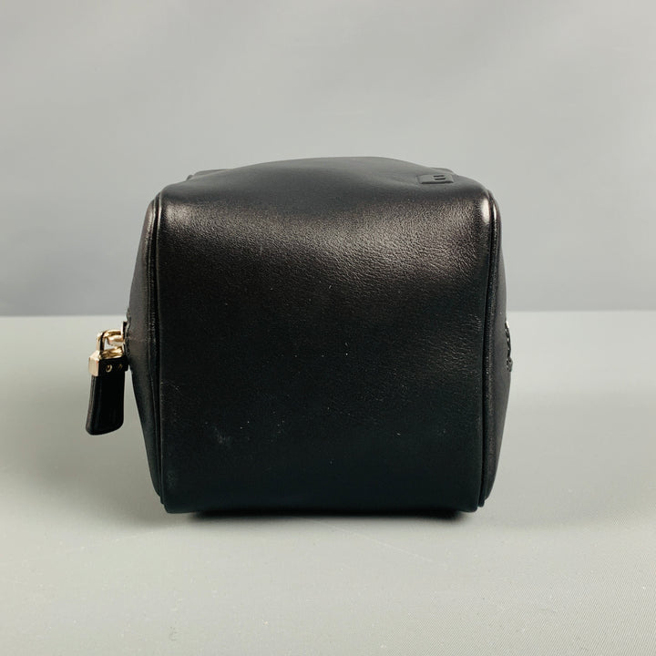 BALLY Black Leather Toiletry Handbag