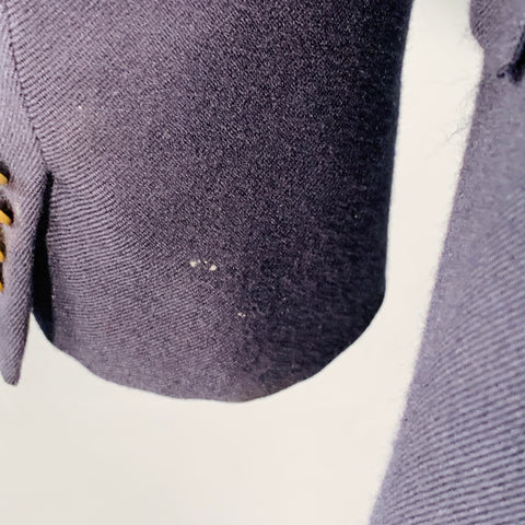 RALPH LAUREN Size 38 Regular Navy Cashmere Double Breasted Sport Coat