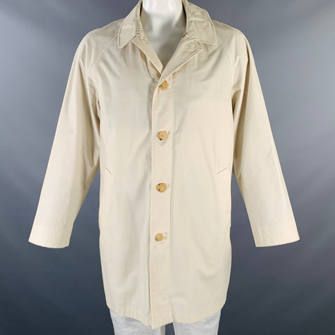 BURBERRY LONDON Size 42 Beige Cotton Raglan Coat