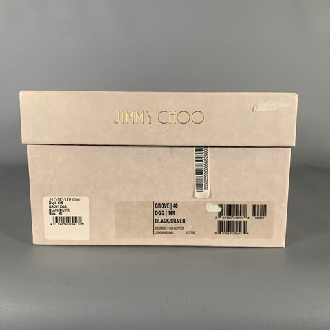 JIMMY CHOO Size 7 Silver Metallic Leather Slide Sneakers