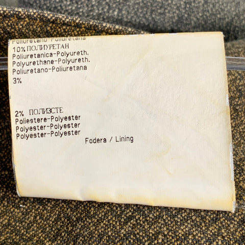 VIVIENNE WESTWOOD ANGLOMANIA Size 34 Brown Grey Cotton Blend Herringbone Button Fly Casual Pants