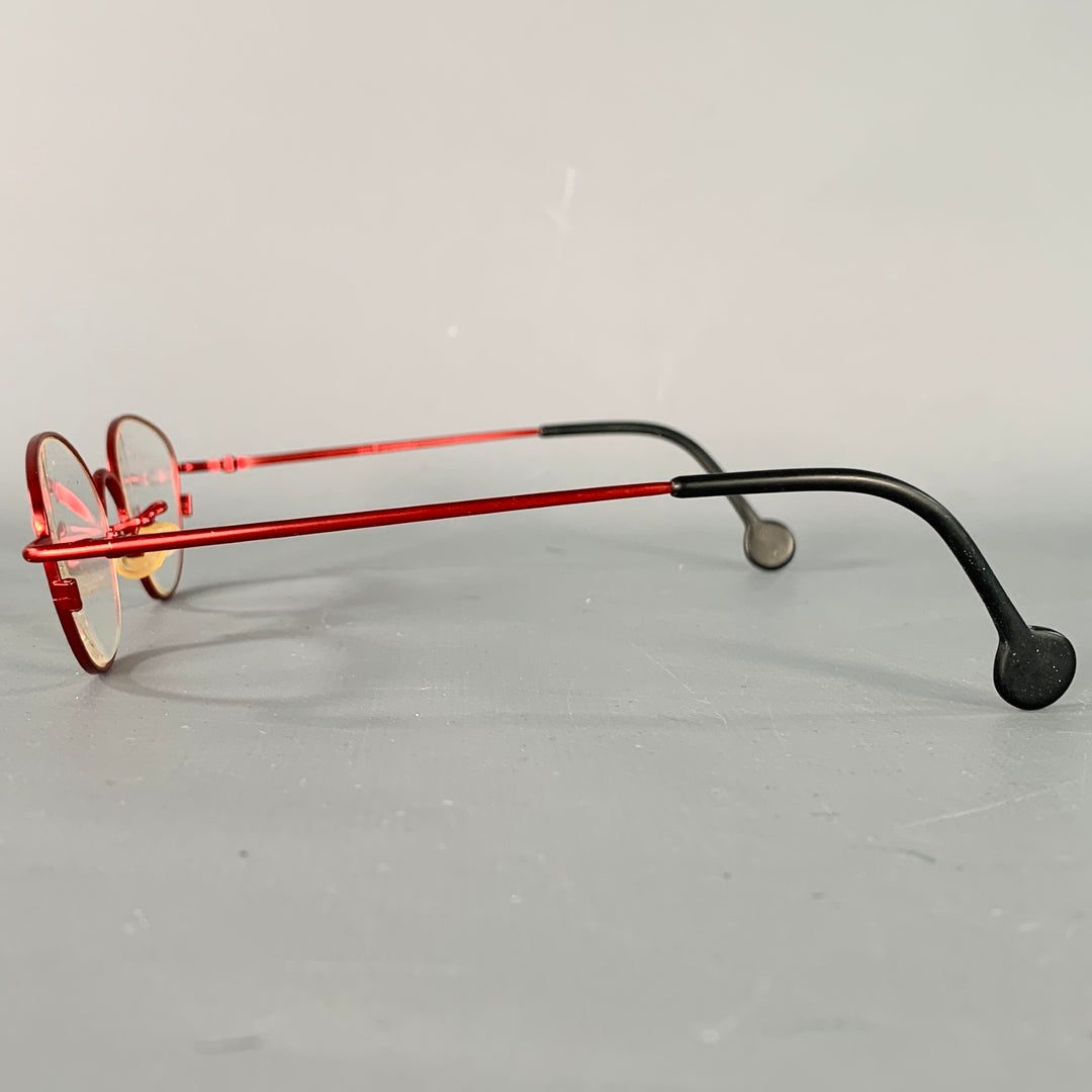 L.A.EYEWORKS Maude Red Metal Glasses Frames