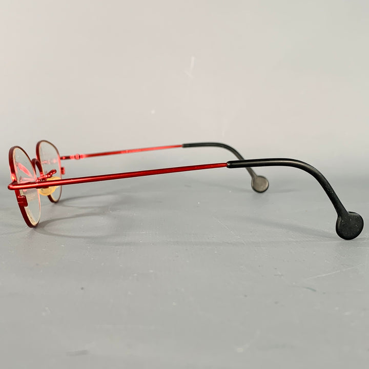 L.A.EYEWORKS Maude Red Metal Glasses Frames