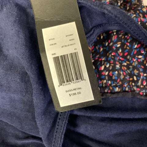 MARC by MARC JACOBS Size XS Navy Spotted Tank Casual Top