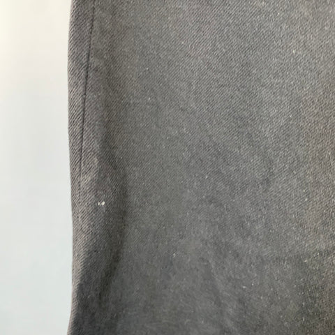TUKI Taille XL Jean Droit Cinq Poches en Coton Sergé Noir