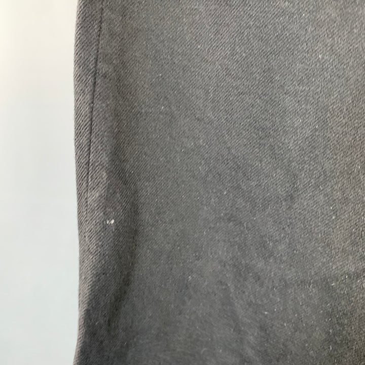 TUKI Size XL Black Twill Cotton Straight Five Pockets Jeans