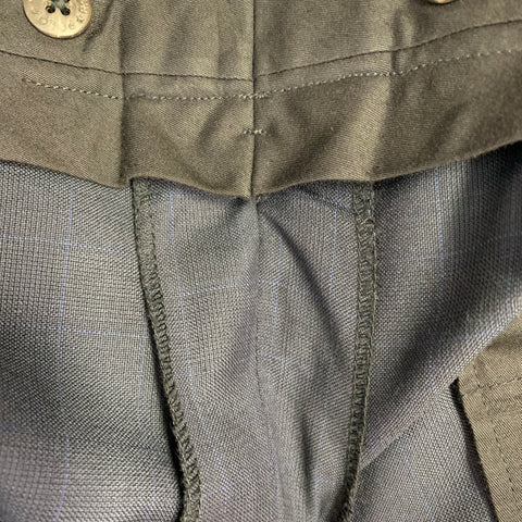 POLO by RALPH LAUREN Size 46 Navy Blue Window Pane Virgin Wool Suit