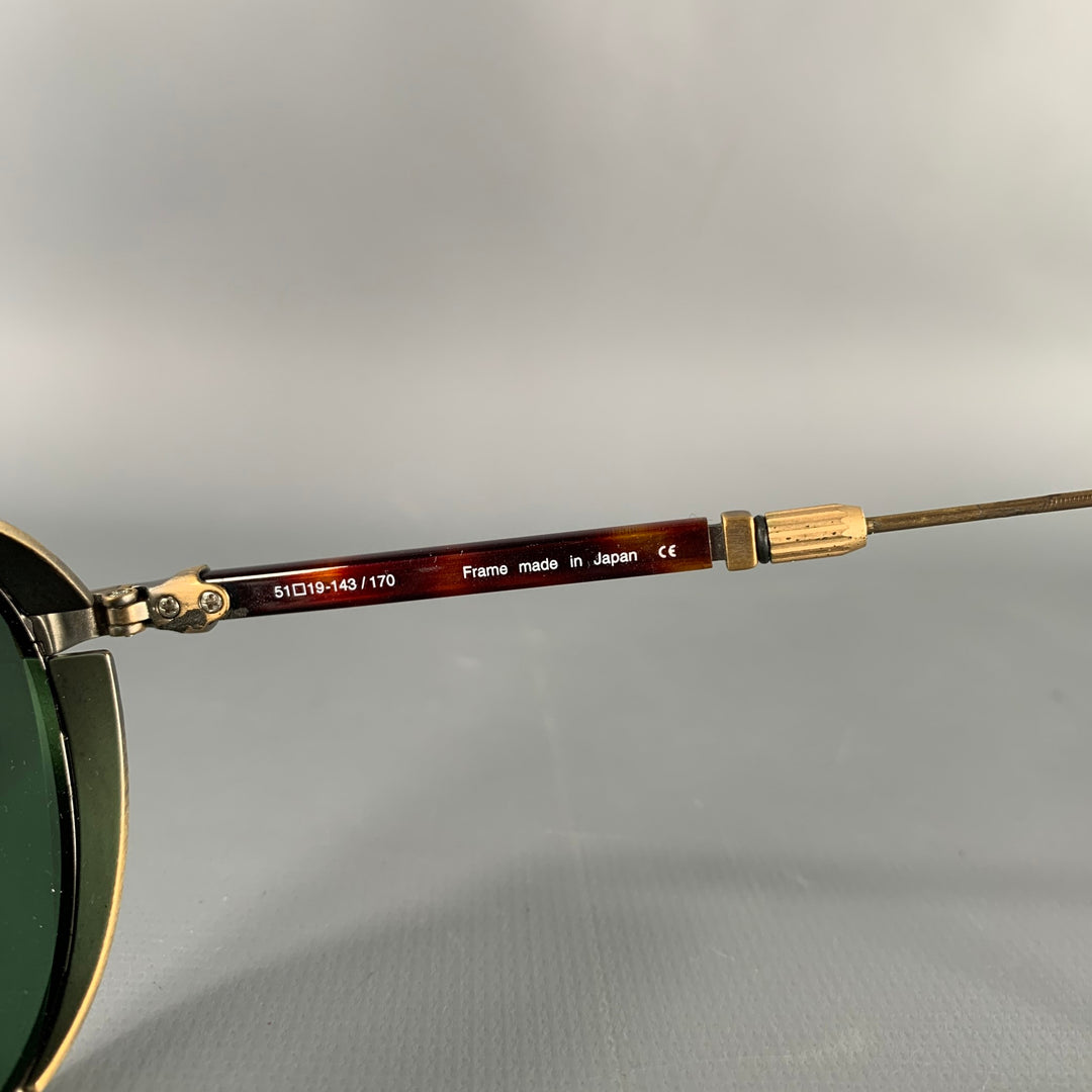 MATSUDA Tortoise Shell Antique Gold Sunglasses