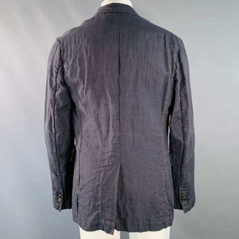 FORME 3’3204322896 Size 40 Grey Tan Dots Cotton Linen Silk Sport Coat