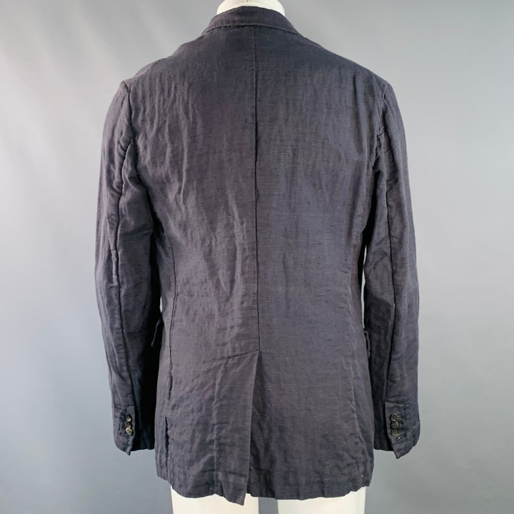 FORME 3’3204322896 Size 40 Grey Tan Dots Cotton Linen Silk Sport Coat