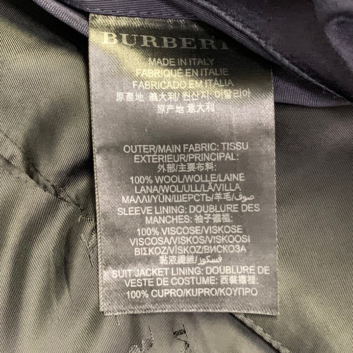 BURBERRY PRORSUM Size 40 Navy Wool Notch Lapel Tuxedo