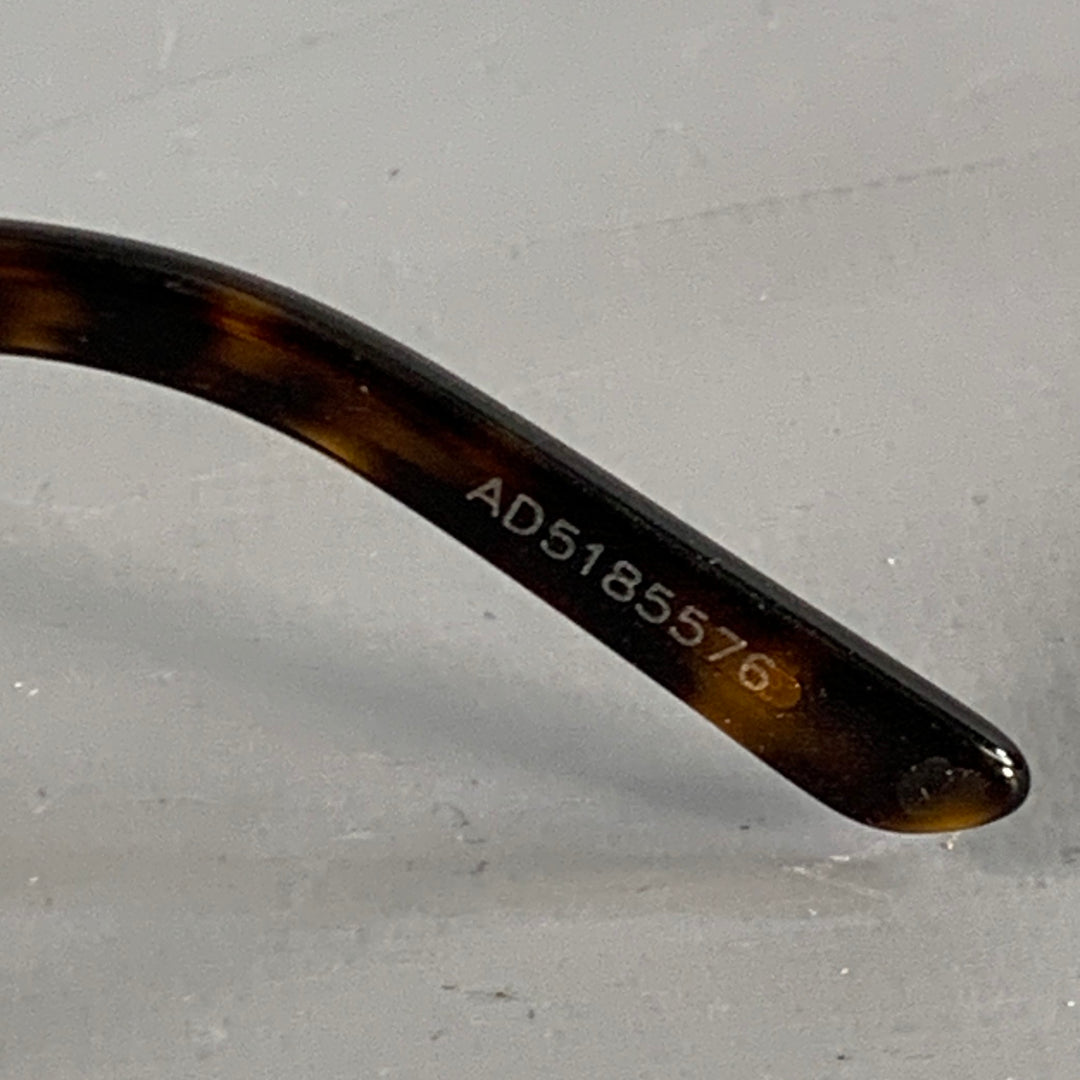 DOLCE & GABBANA Gold Tortoiseshell Metal Pilot Sunglasses