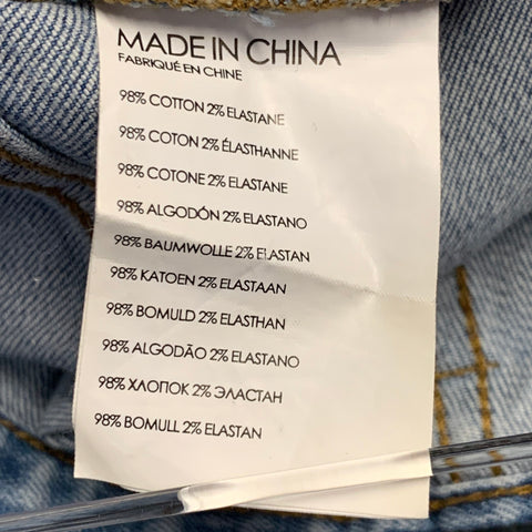 CLUB MONACO Size 30 Blue Cotton Blend Skinny Five Pockets Jeans