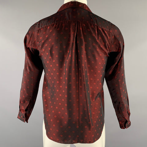 COMME des GARCONS Size XS Burgundy Red 11-B016 Cupra Long Sleeve Shirt