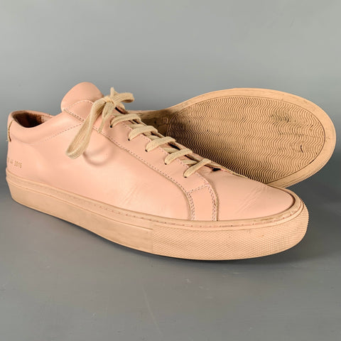 Baskets basses en cuir rose COMMON PROJECTS Taille 10.5