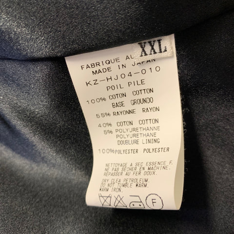 KIRYUYRIK Chest Size XXL Black Cotton Peak Lapel Sport Coat