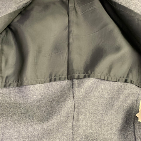 JIL SANDER Veste droite en laine grise Taille 38