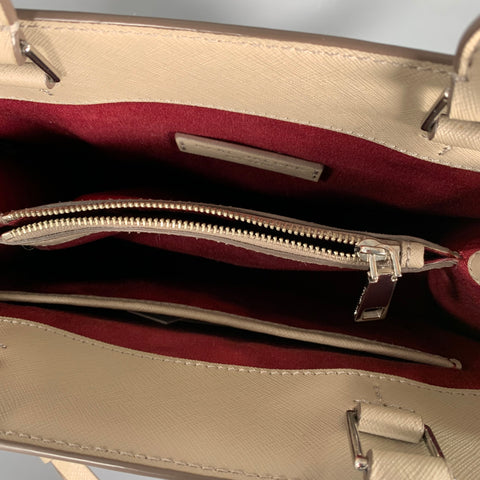 MARC JACOBS Grey Taupe Leather Handbag