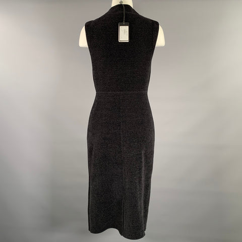 EMPORIO ARMANI Grey Wool Blend Heather Sleeveless Dress
