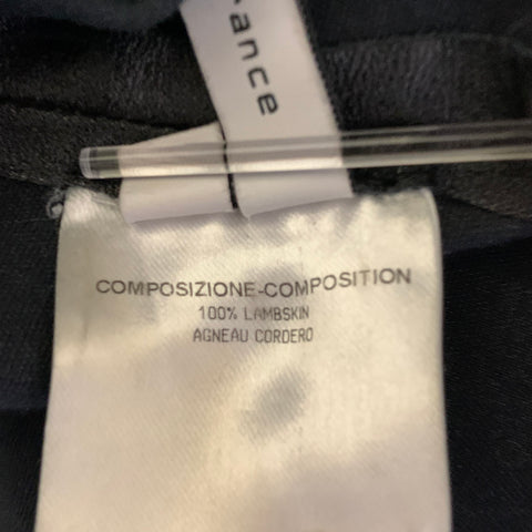 BALENCIAGA Size 8 Black Leather Lambskin Slim Fit Casual Pants