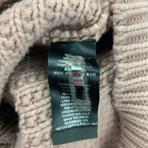 BURBERRY PRORSUM Resort 2013 Size XL Rose Cable Knit Wool Sweater