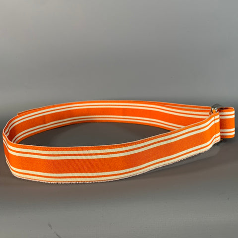 POLO Size 42 Orange White Stripe Belt