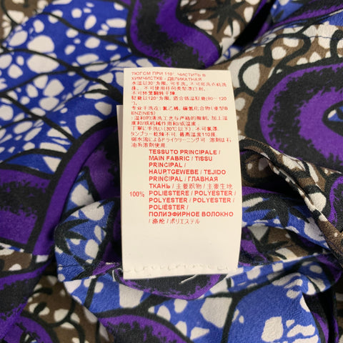 MARNI Taille 4 Robe Manches 3/4 Imprimé Abstrait Polyester Multicolore