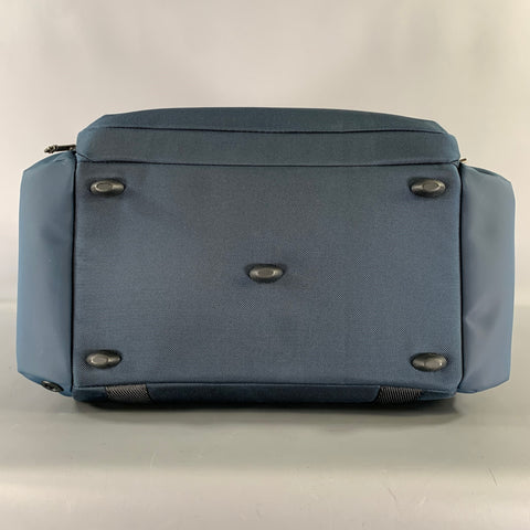 Sacs polochons en toile chinée noire bleu marine TUMI