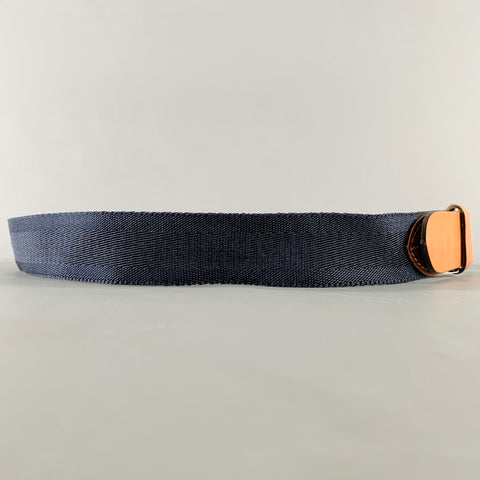 FULLUM&HOLT Size 36 Navy Tan Woven Canvas Belt