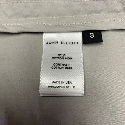 Blouson coupe-vent JOHN ELLIOTT Saison neuf taille L coton rayé gris noir