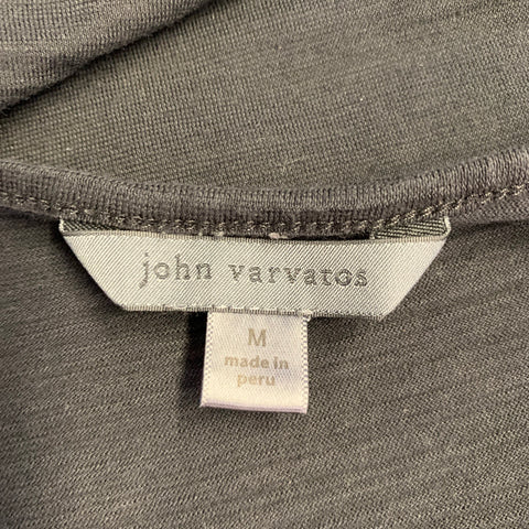 JOHN VARVATOS Size M Black Cotton Short Sleeve T-shirt