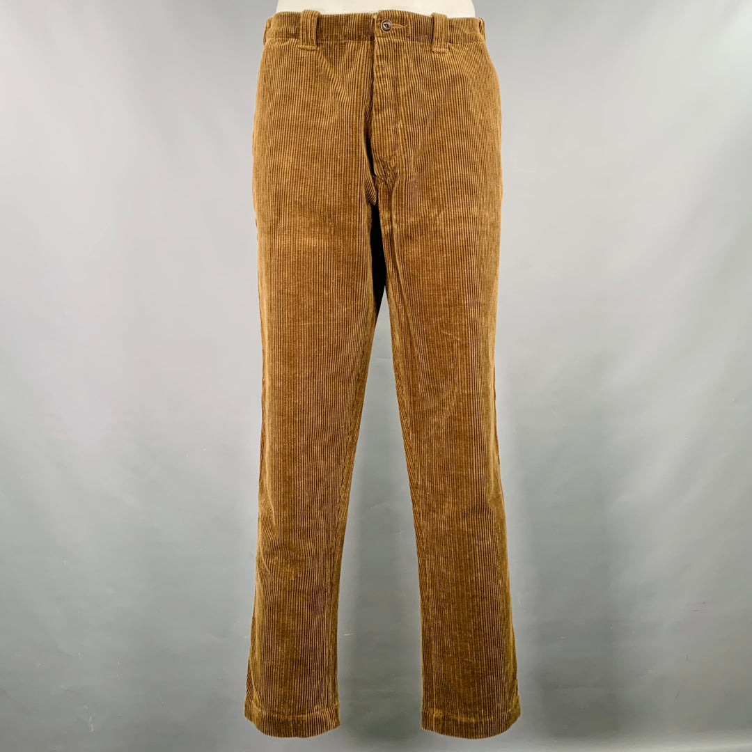 45rpm Size L Brown Corduroy Cotton Elastic Waistband Casual Pants