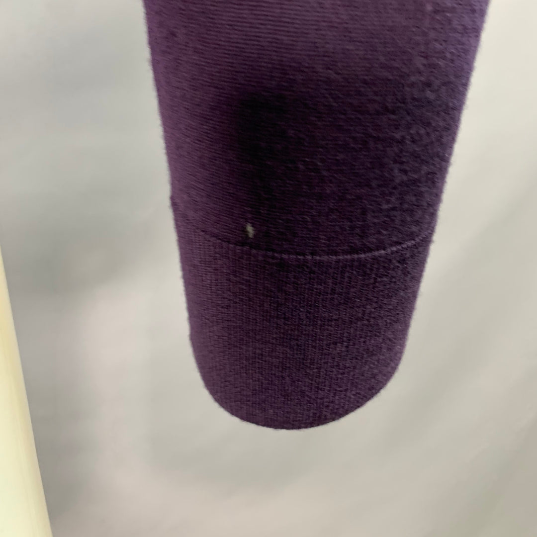 PAUL SMITH Size M Purple Merino Wool Zip Up Cardigan