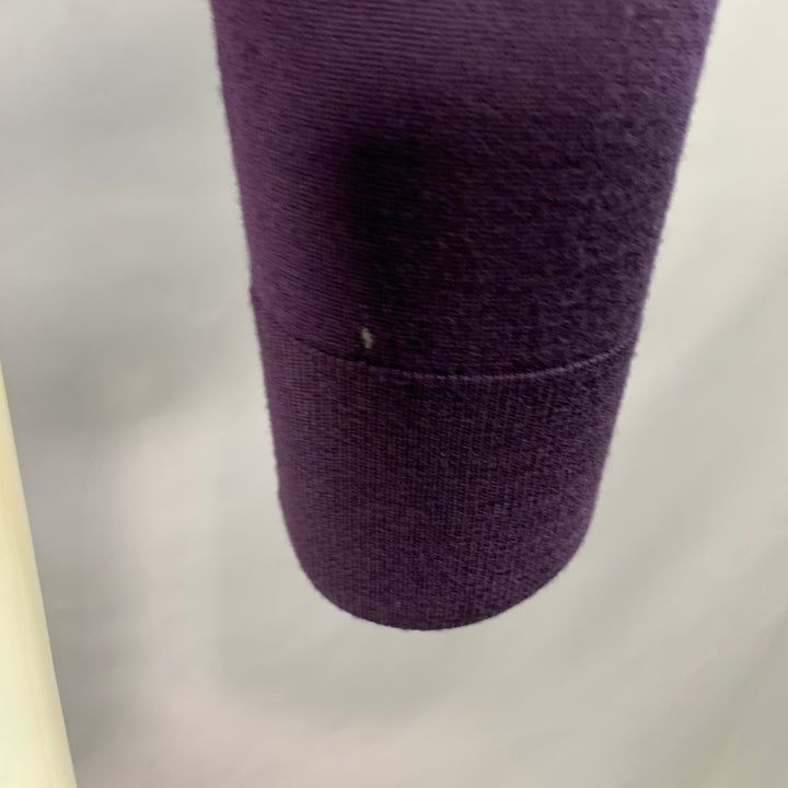 PAUL SMITH Size M Purple Merino Wool Zip Up Cardigan