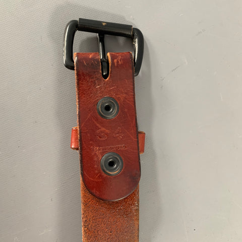 TANNER GOODS Size 34 Burgundy Cognac Leather Belt