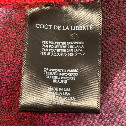 COUT DE LA LIBERTE Size S Multi Color Polyester Wool Marbled Jean Cut Jacket