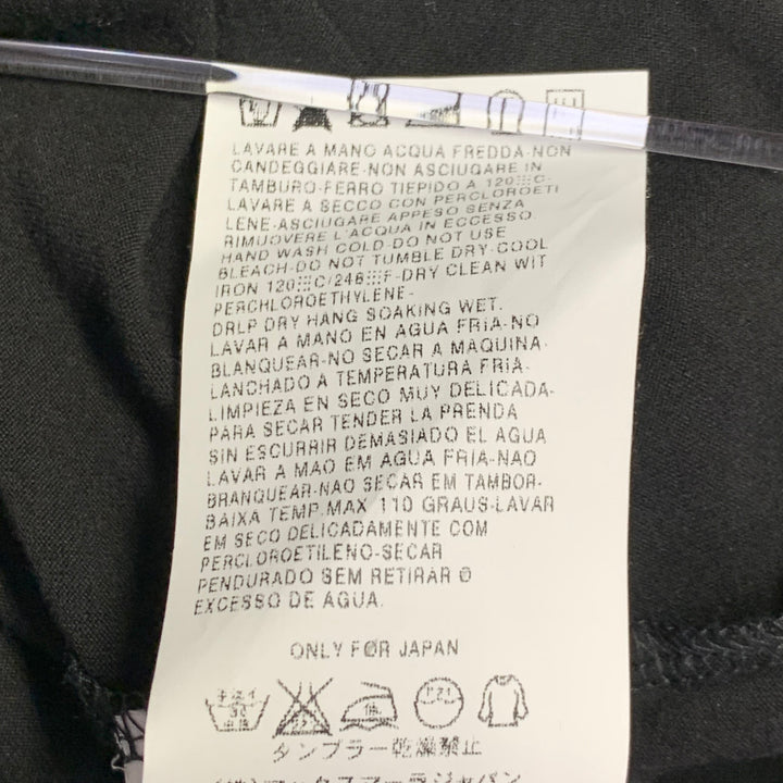 MAX MARA Size L Black Viscose Blend Mock Neck Pullover