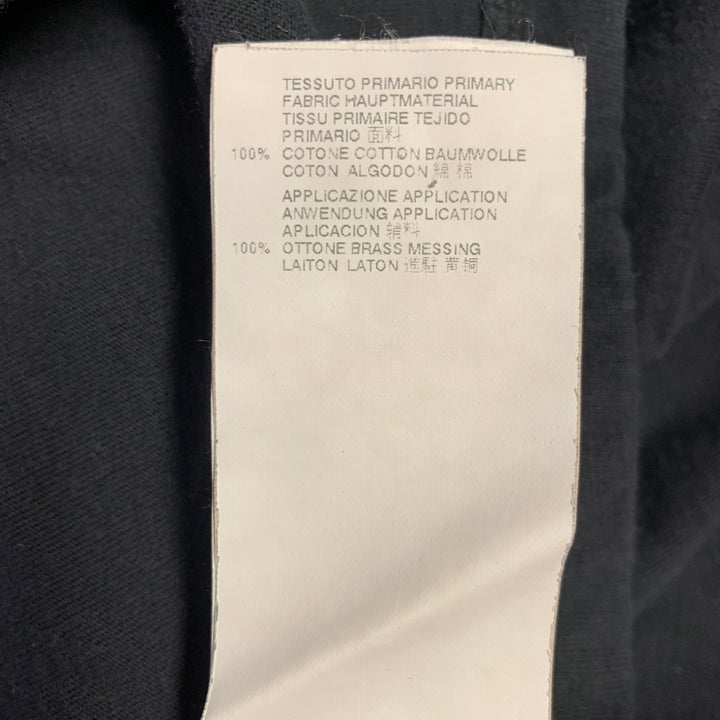 MAISON MARTIN MARGIELA Size 44 Black Cotton Crew Neck T-shirt