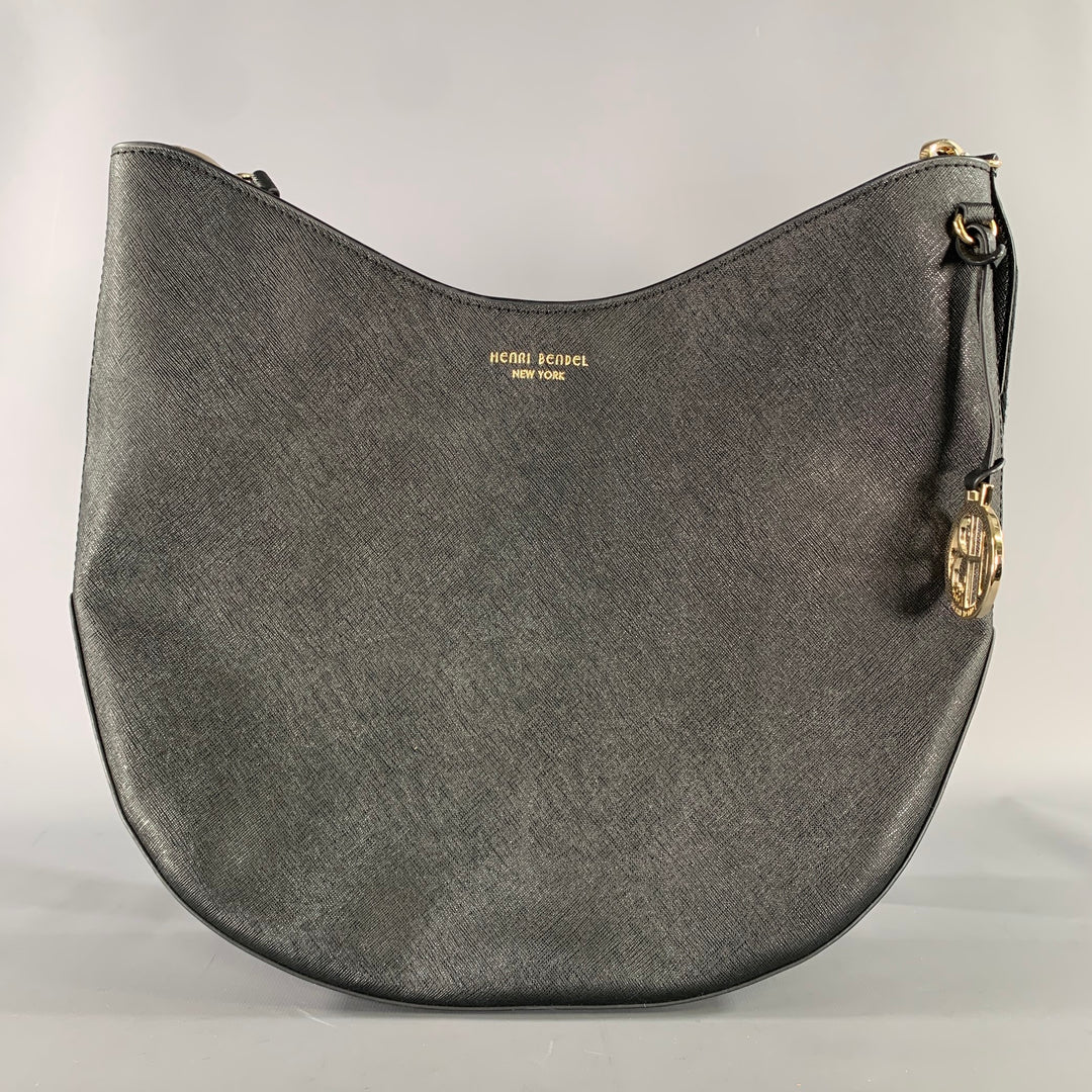 HENRI BENDEL Black Saffiano Leather Hobo Bags
